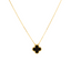 18k Gold Plated Four-Leaf Clover Necklace