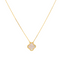 18k Gold Plated Four-Leaf Clover Necklace